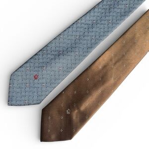 DIOR Vintage 90s Retro Print Ties Made in USA *Set of 2*